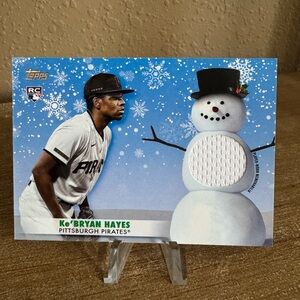 Ke’Bryan Hayes 2021 Topps Holiday Relic WRC-KBH Pirates RC‎ Rookie